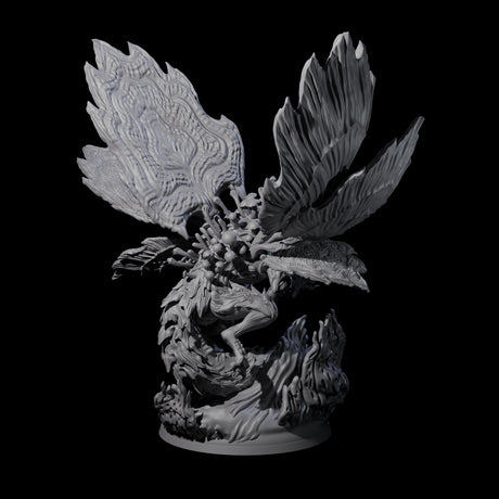 Majestic Fungal Dragon Miniature for Dungeons and Dragons, Pathfinder or other TTRPGs