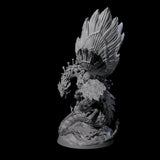 Majestic Fungal Dragon Miniature for Dungeons and Dragons, Pathfinder or other TTRPGs