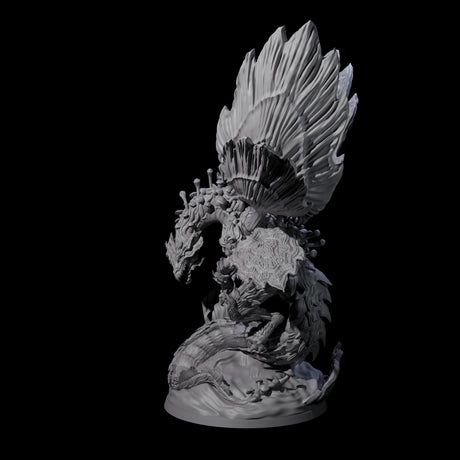 Majestic Fungal Dragon Miniature for Dungeons and Dragons, Pathfinder or other TTRPGs