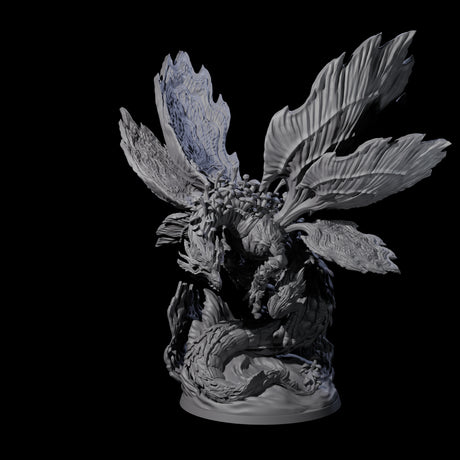 Majestic Fungal Dragon Miniature for Dungeons and Dragons, Pathfinder or other TTRPGs