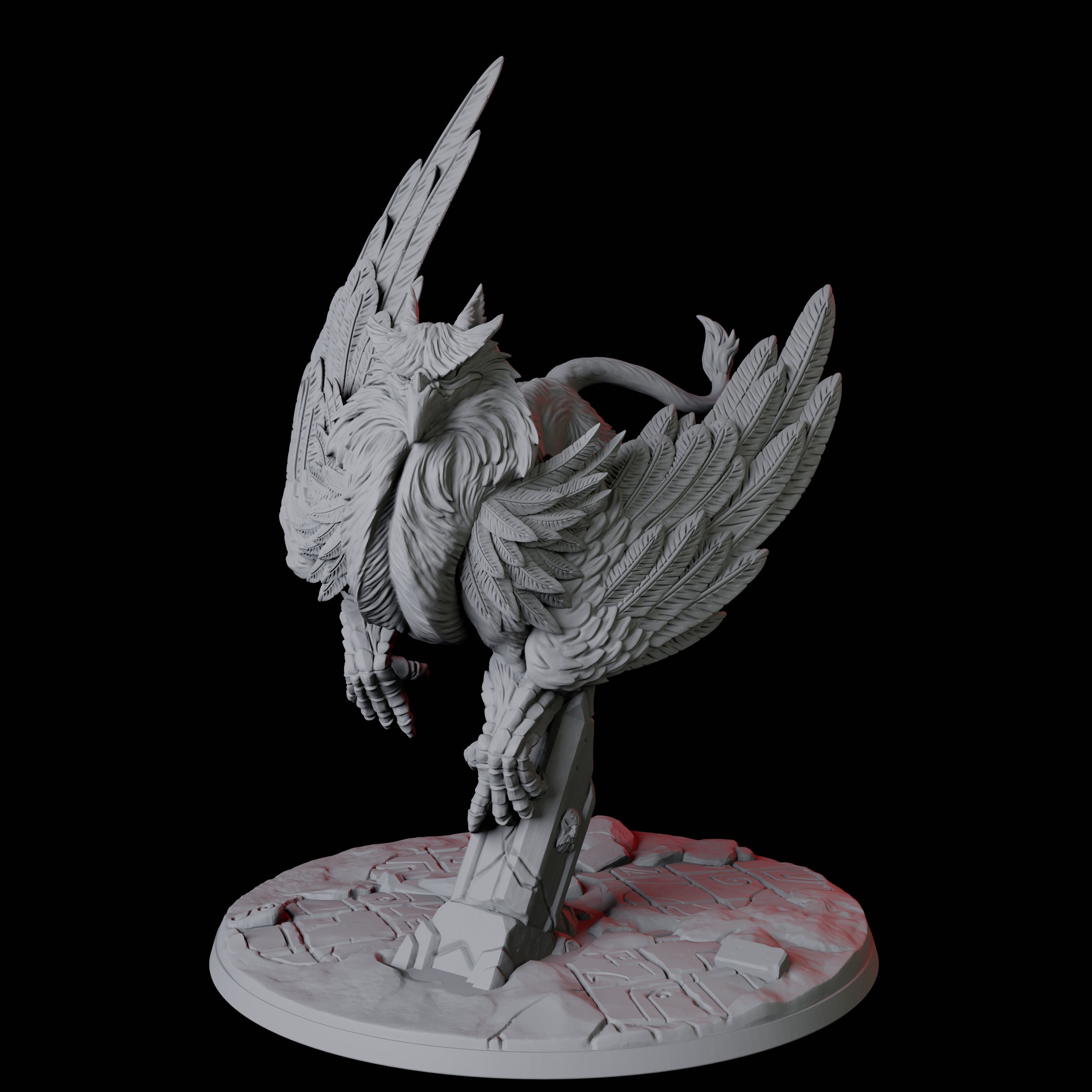 Majestic Griffon Miniature for Dungeons and Dragons, Pathfinder or other TTRPGs