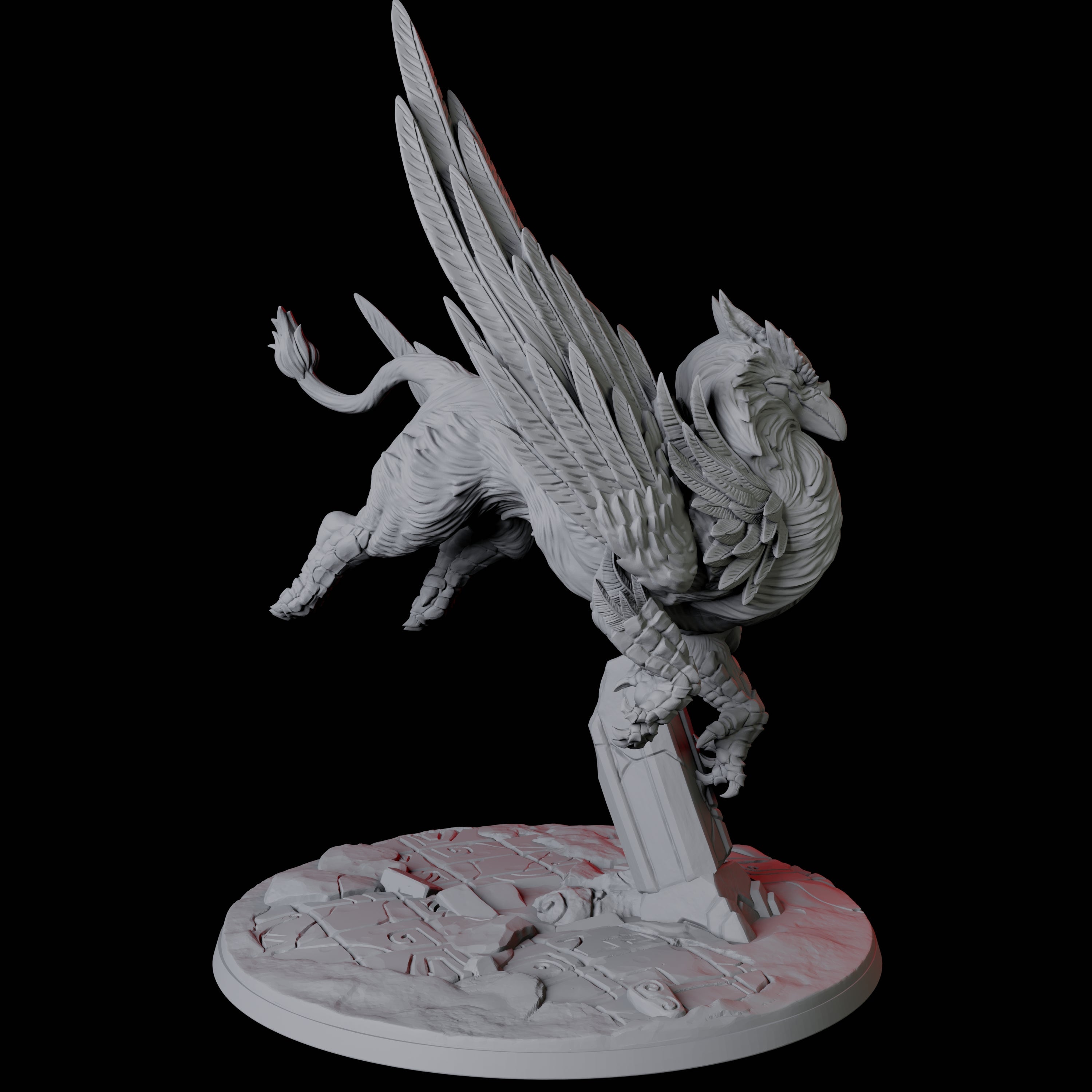 Majestic Griffon Miniature for Dungeons and Dragons, Pathfinder or other TTRPGs