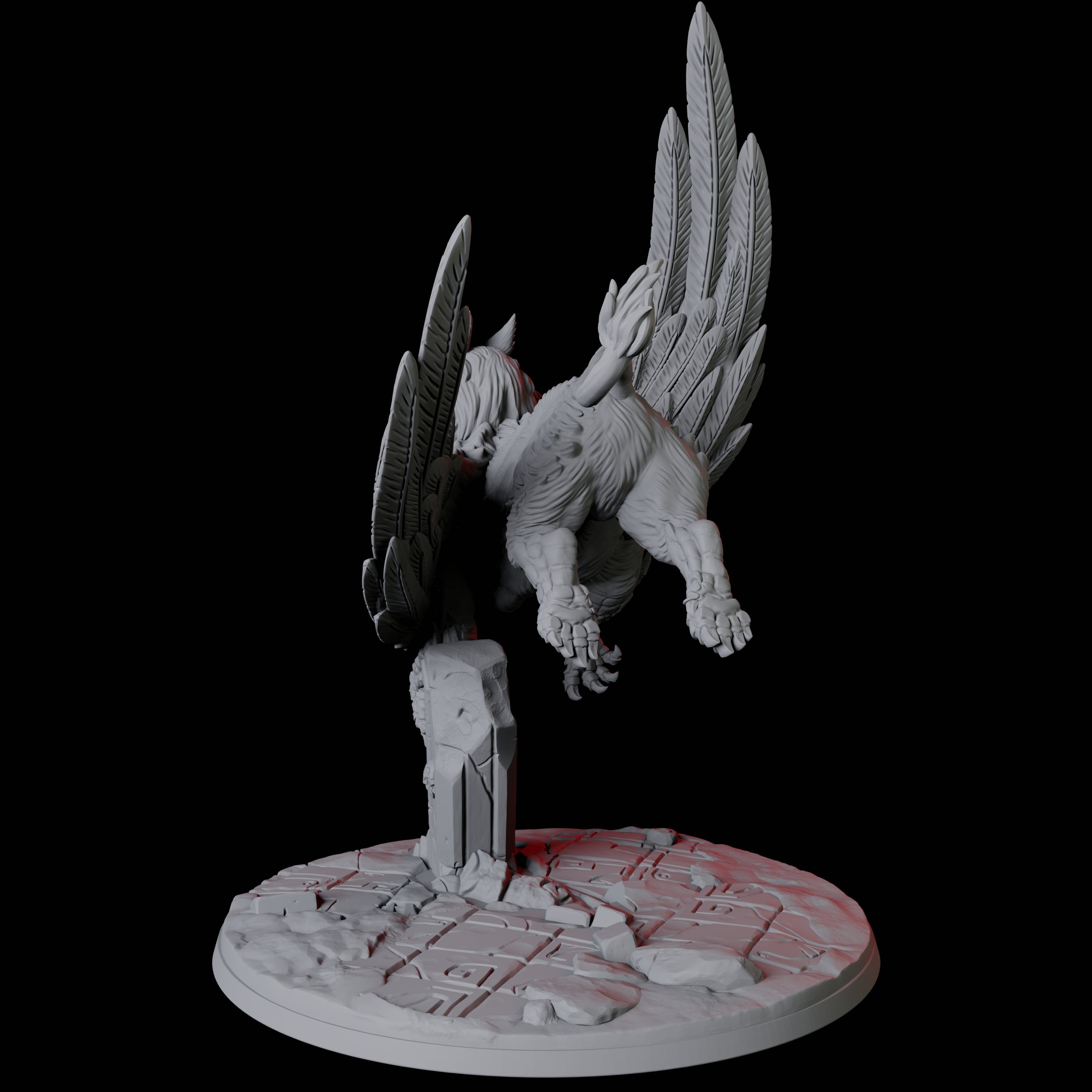 Majestic Griffon Miniature for Dungeons and Dragons, Pathfinder or other TTRPGs