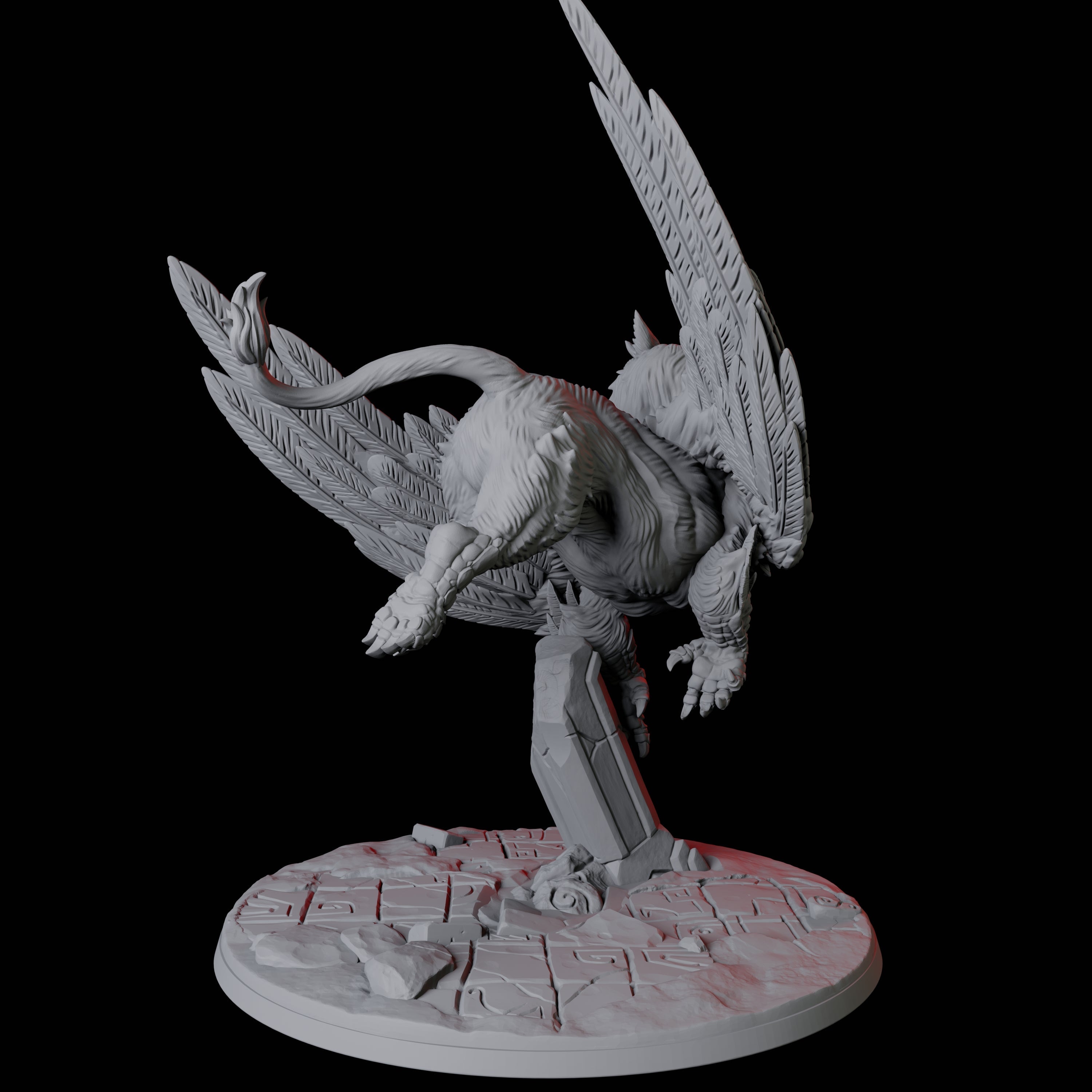 Majestic Griffon Miniature for Dungeons and Dragons, Pathfinder or other TTRPGs