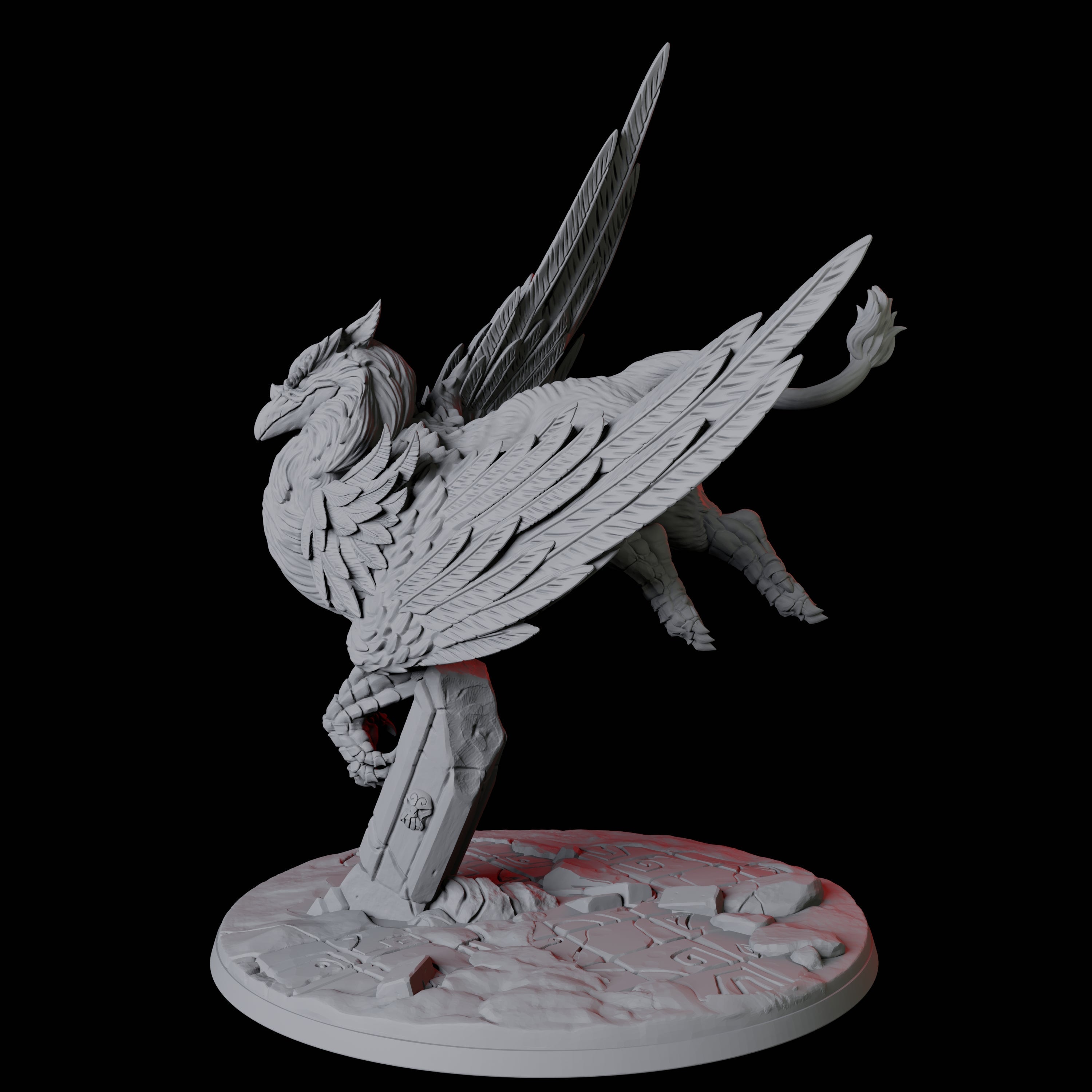 Majestic Griffon Miniature for Dungeons and Dragons, Pathfinder or other TTRPGs