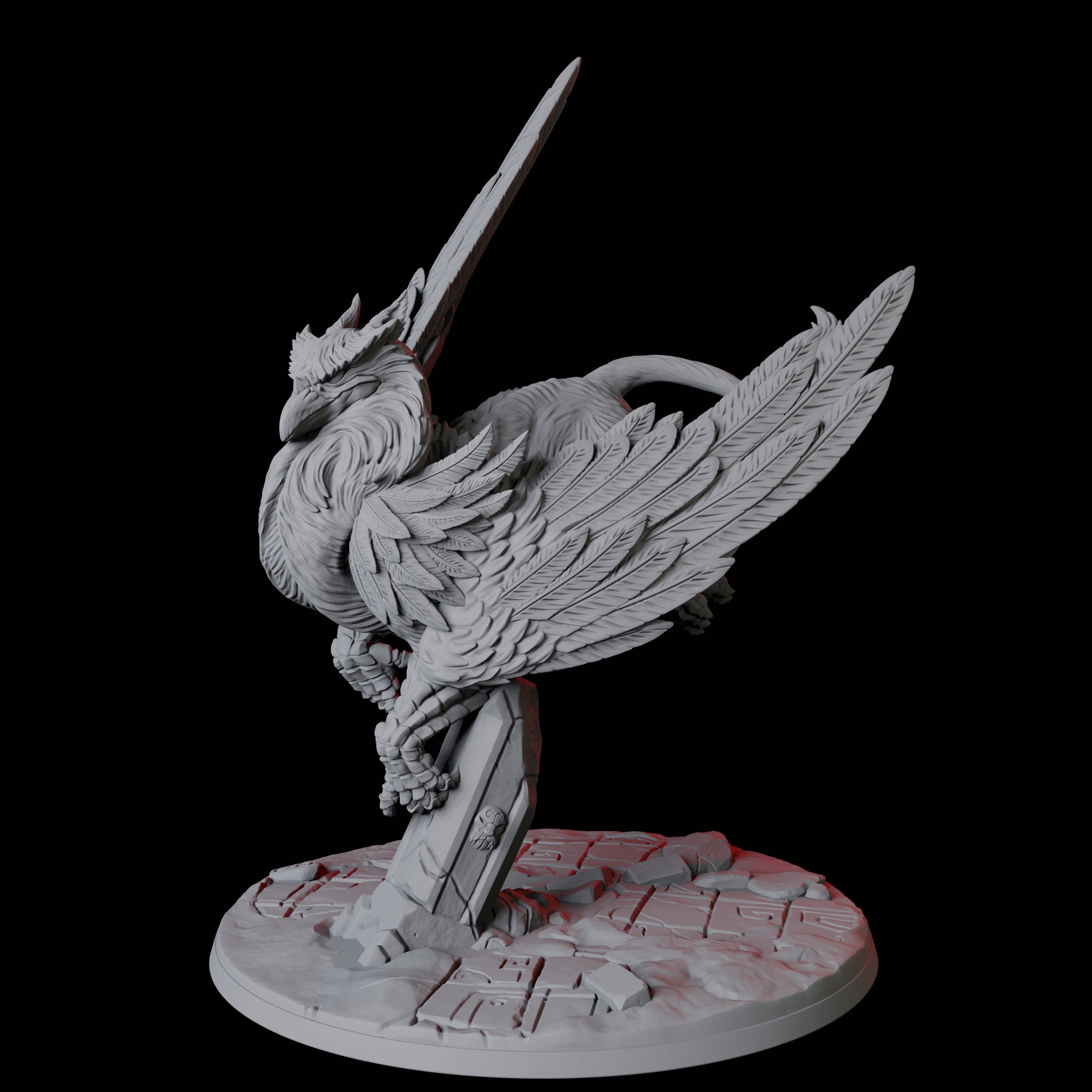 Majestic Griffon Miniature for Dungeons and Dragons, Pathfinder or other TTRPGs