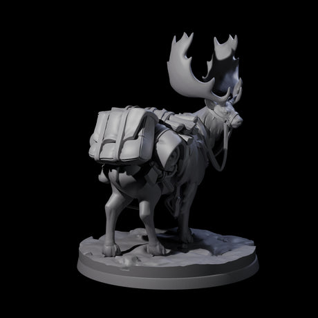 Majestic Ice Elk Miniature for Dungeons and Dragons, Pathfinder or other TTRPGs