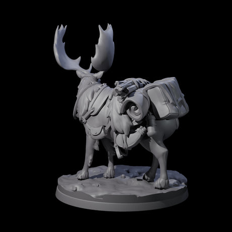 Majestic Ice Elk Miniature for Dungeons and Dragons, Pathfinder or other TTRPGs