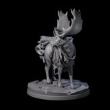 Majestic Ice Elk Miniature for Dungeons and Dragons, Pathfinder or other TTRPGs