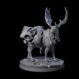 Majestic Ice Elk Miniature for Dungeons and Dragons, Pathfinder or other TTRPGs