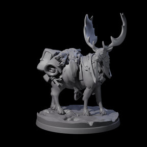 Majestic Ice Elk Miniature for Dungeons and Dragons, Pathfinder or other TTRPGs