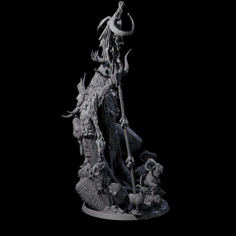 Majestic Pagan Lord of the Forest Miniature for Dungeons and Dragons, Pathfinder or other TTRPGs