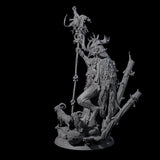 Majestic Pagan Lord of the Forest Miniature for Dungeons and Dragons, Pathfinder or other TTRPGs