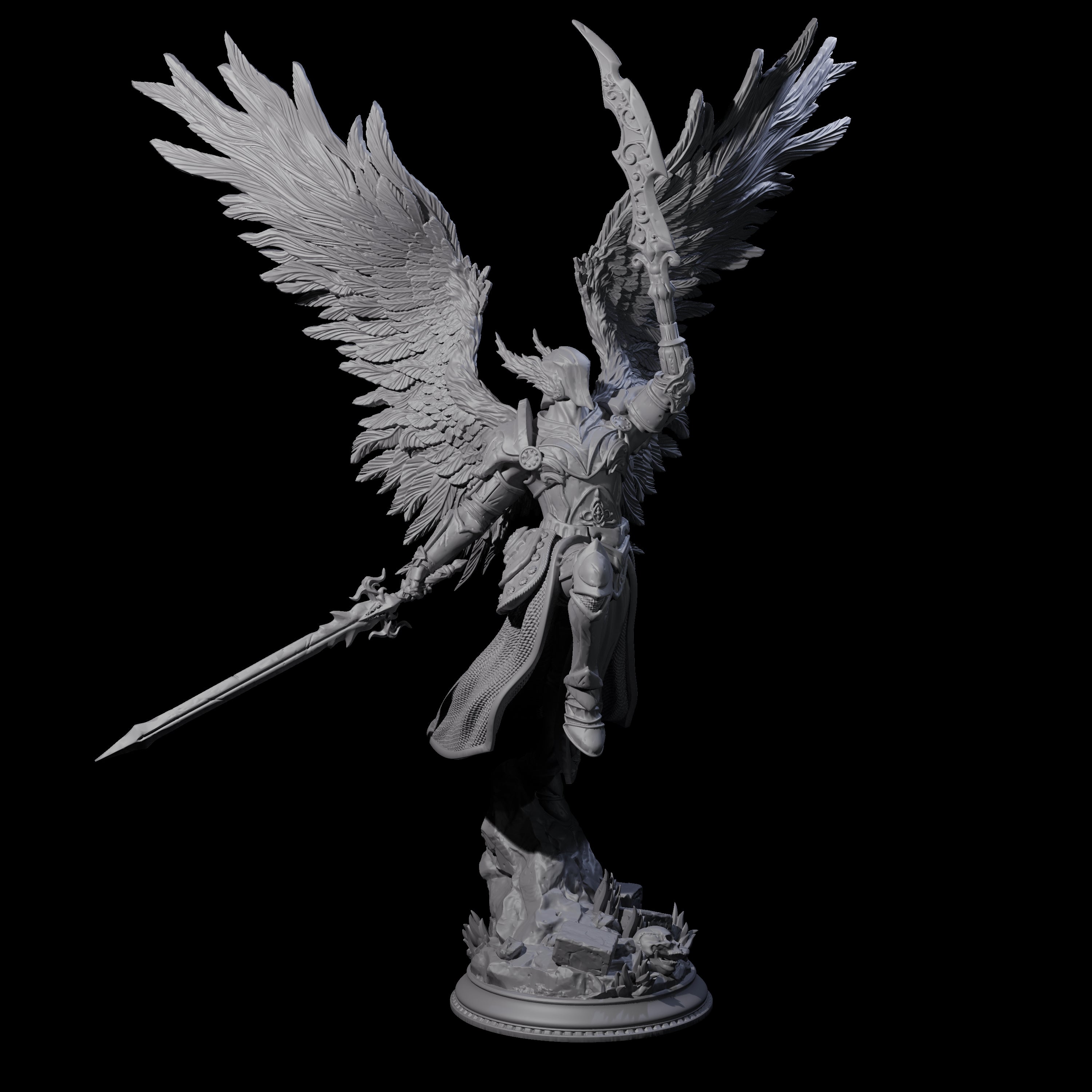 Majestic Solar Champion Miniature for Dungeons and Dragons, Pathfinder or other TTRPGs