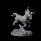 Majestic Unicorn Miniature for Dungeons and Dragons, Pathfinder or other TTRPGs