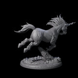 Majestic Unicorn Miniature for Dungeons and Dragons, Pathfinder or other TTRPGs