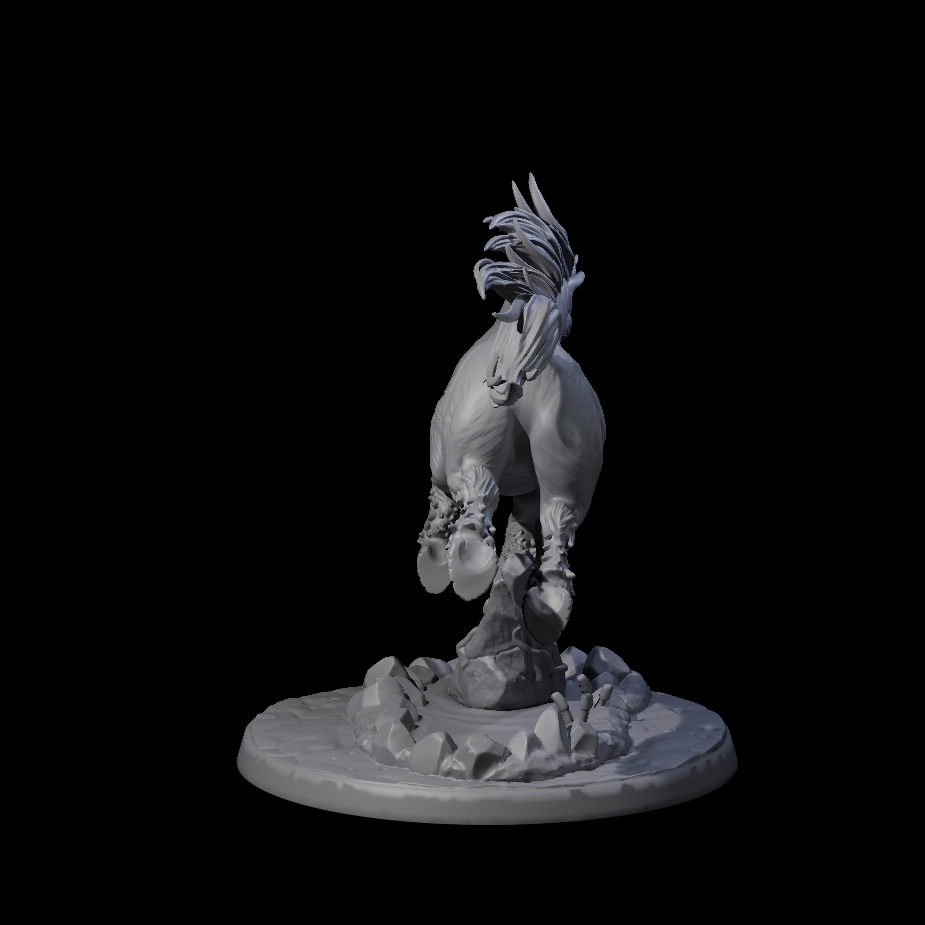 Majestic Unicorn Miniature for Dungeons and Dragons, Pathfinder or other TTRPGs