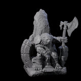 Majestic Ursine King Miniature for Dungeons and Dragons, Pathfinder or other TTRPGs