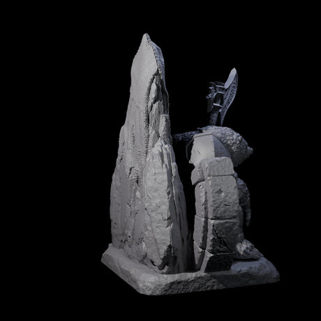 Majestic Ursine King Miniature for Dungeons and Dragons, Pathfinder or other TTRPGs
