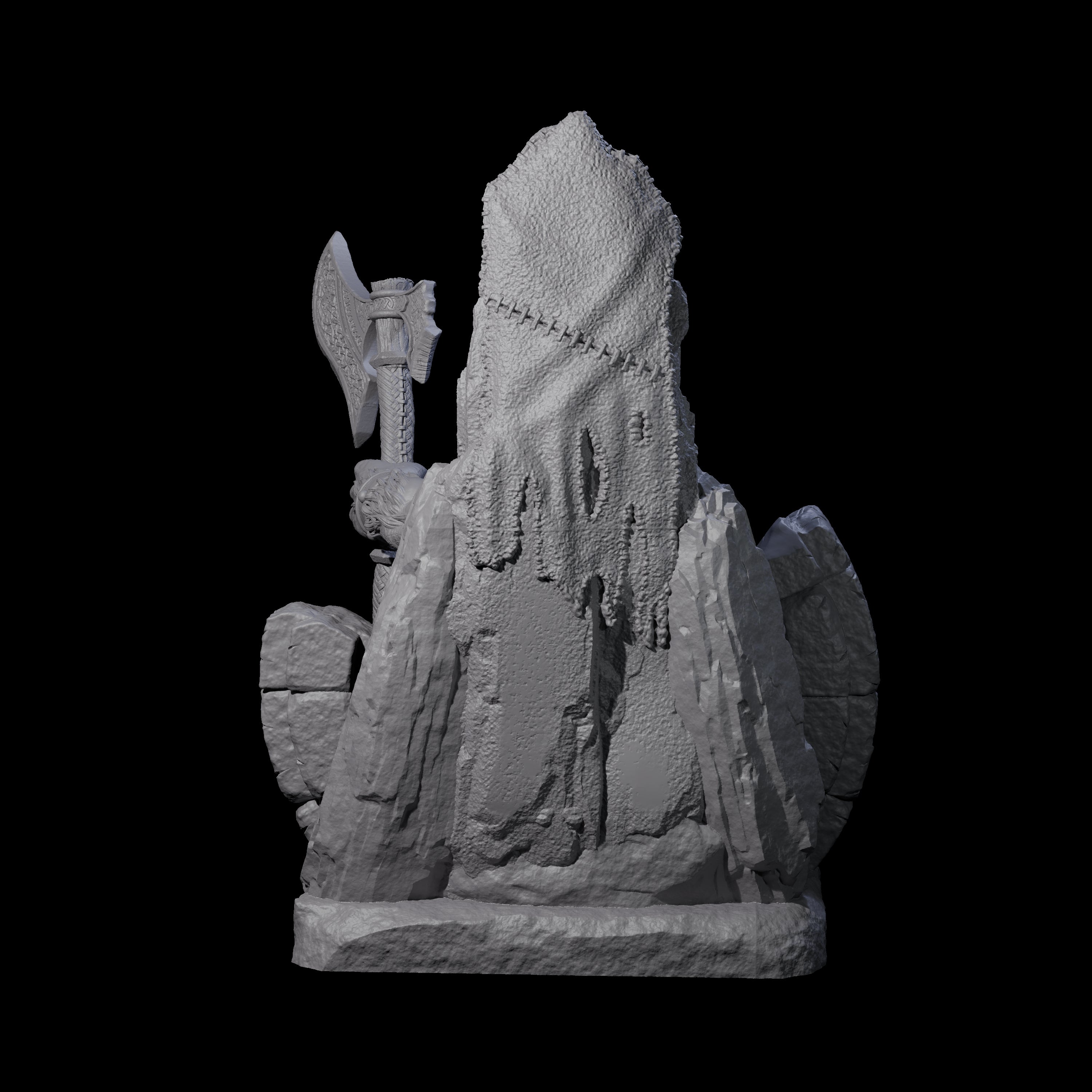 Majestic Ursine King Miniature for Dungeons and Dragons, Pathfinder or other TTRPGs