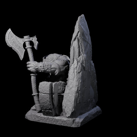 Majestic Ursine King Miniature for Dungeons and Dragons, Pathfinder or other TTRPGs