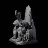 Majestic Ursine King Miniature for Dungeons and Dragons, Pathfinder or other TTRPGs