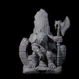 Majestic Ursine King Miniature for Dungeons and Dragons, Pathfinder or other TTRPGs