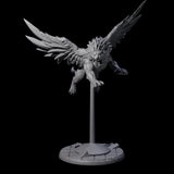 Majestic Winged Lion C Miniature for Dungeons and Dragons, Pathfinder or other TTRPGs