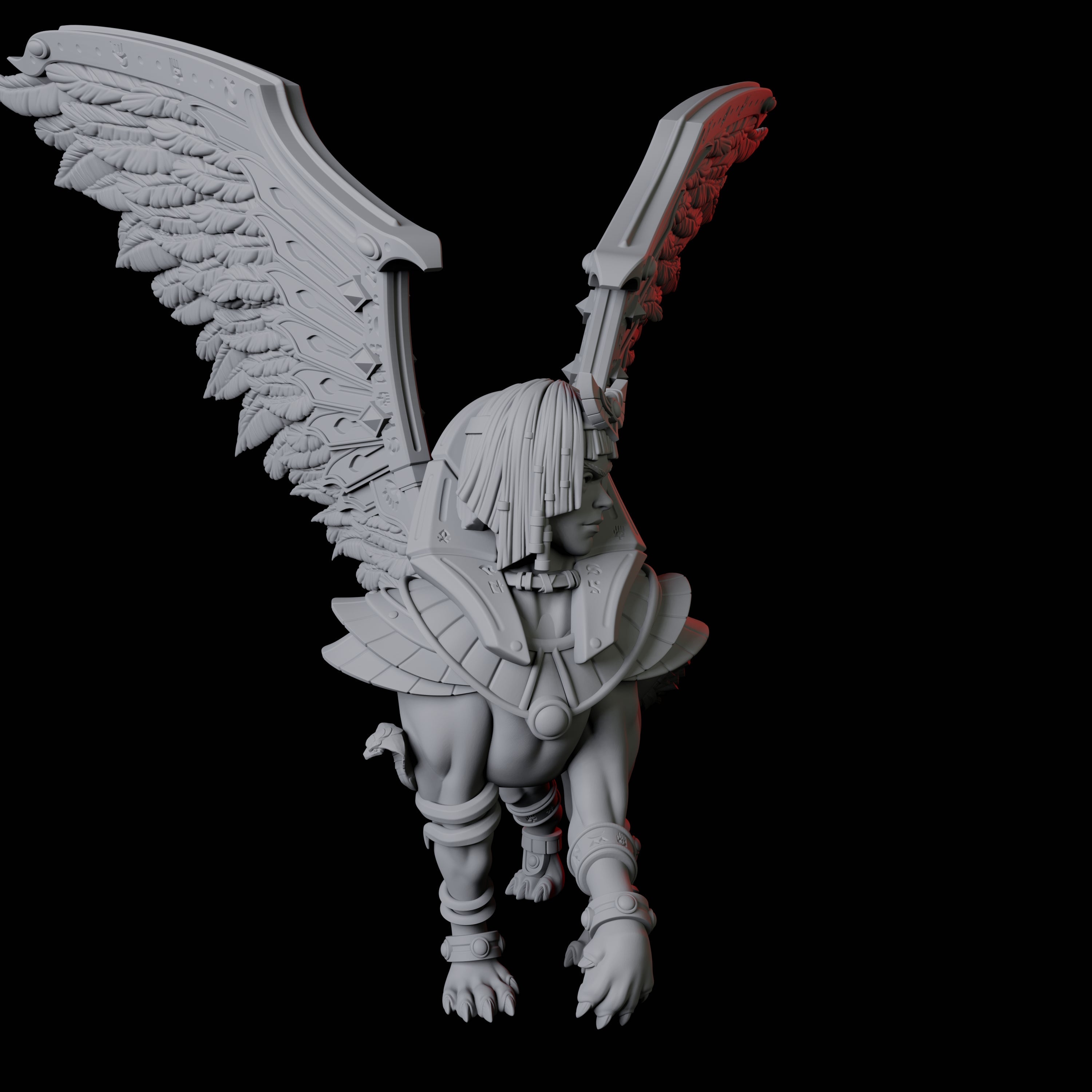 Majestic Winged Sphinx Miniature for Dungeons and Dragons, Pathfinder or other TTRPGs