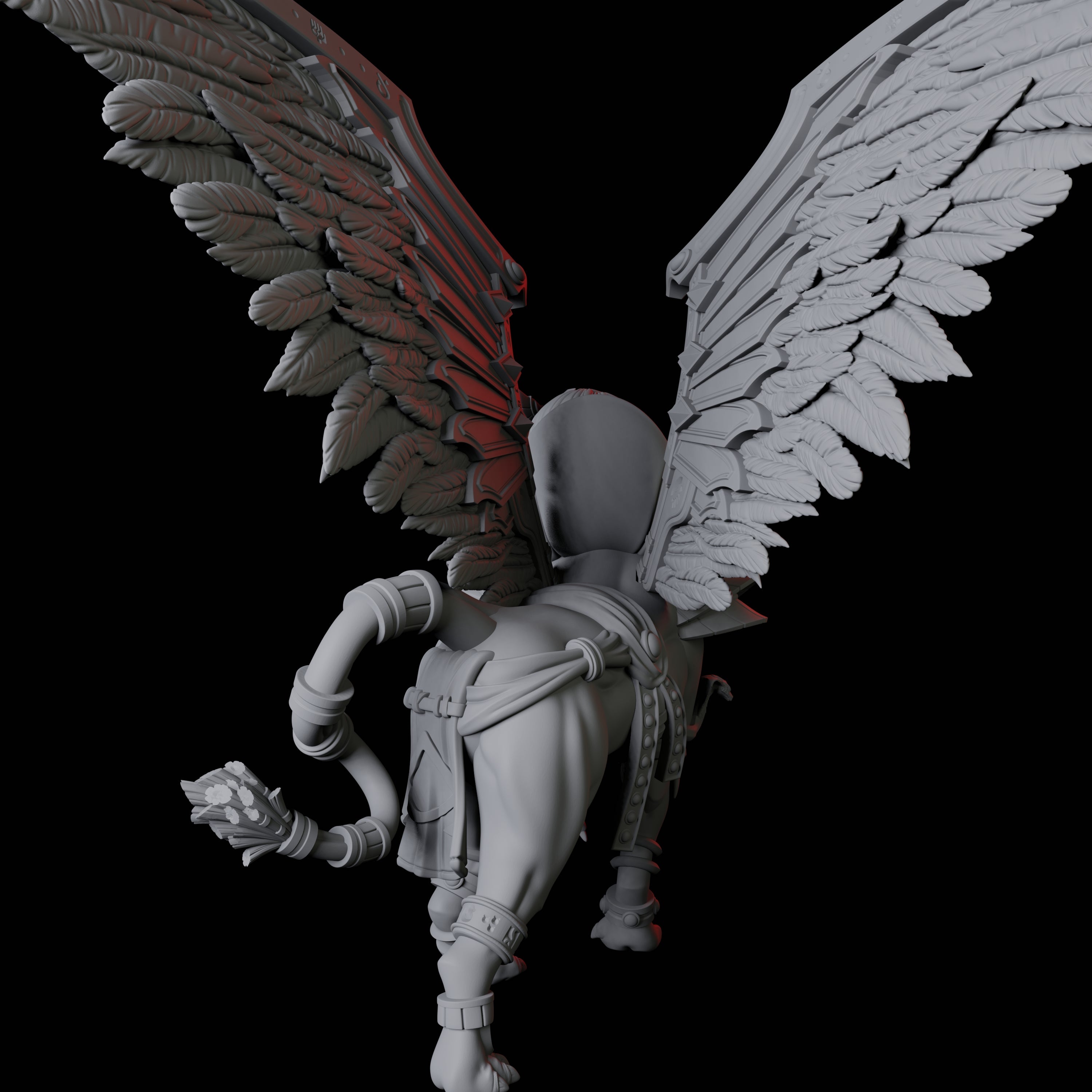 Majestic Winged Sphinx Miniature for Dungeons and Dragons, Pathfinder or other TTRPGs