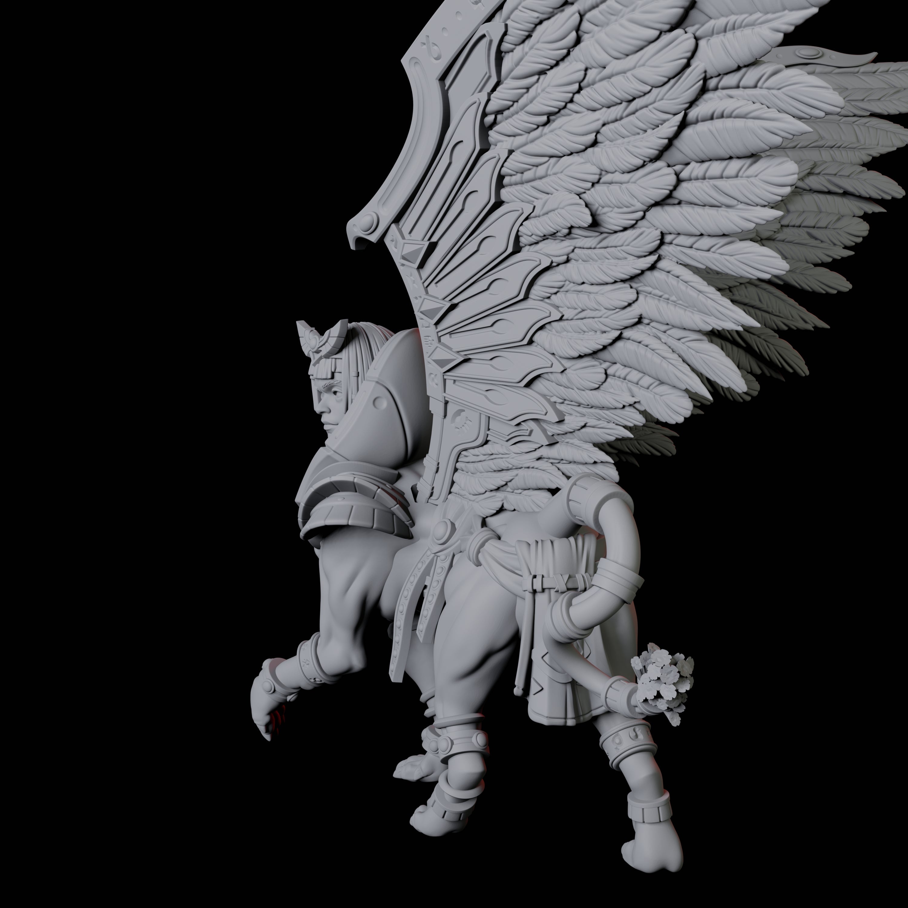 Majestic Winged Sphinx Miniature for Dungeons and Dragons, Pathfinder or other TTRPGs