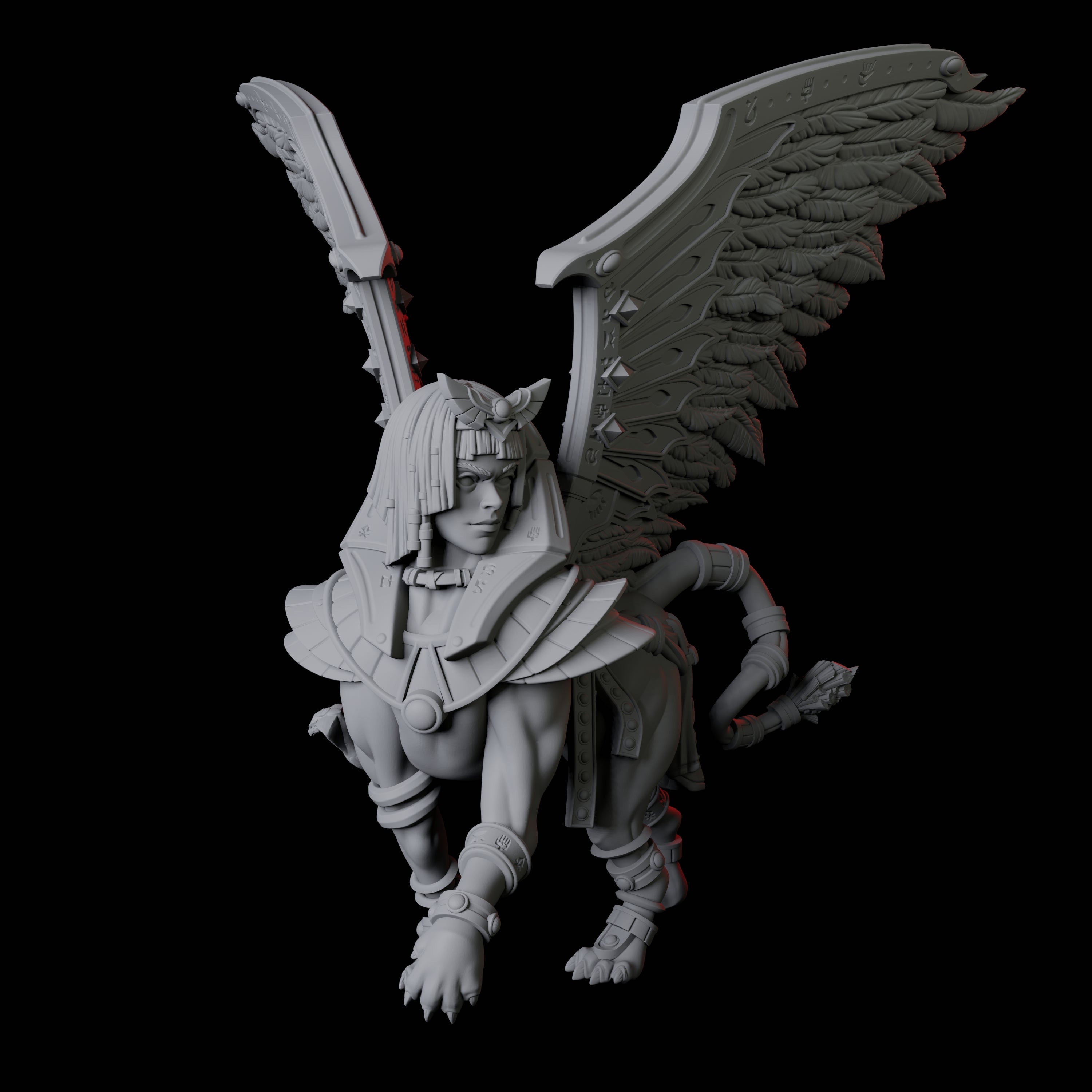 Majestic Winged Sphinx Miniature for Dungeons and Dragons, Pathfinder or other TTRPGs