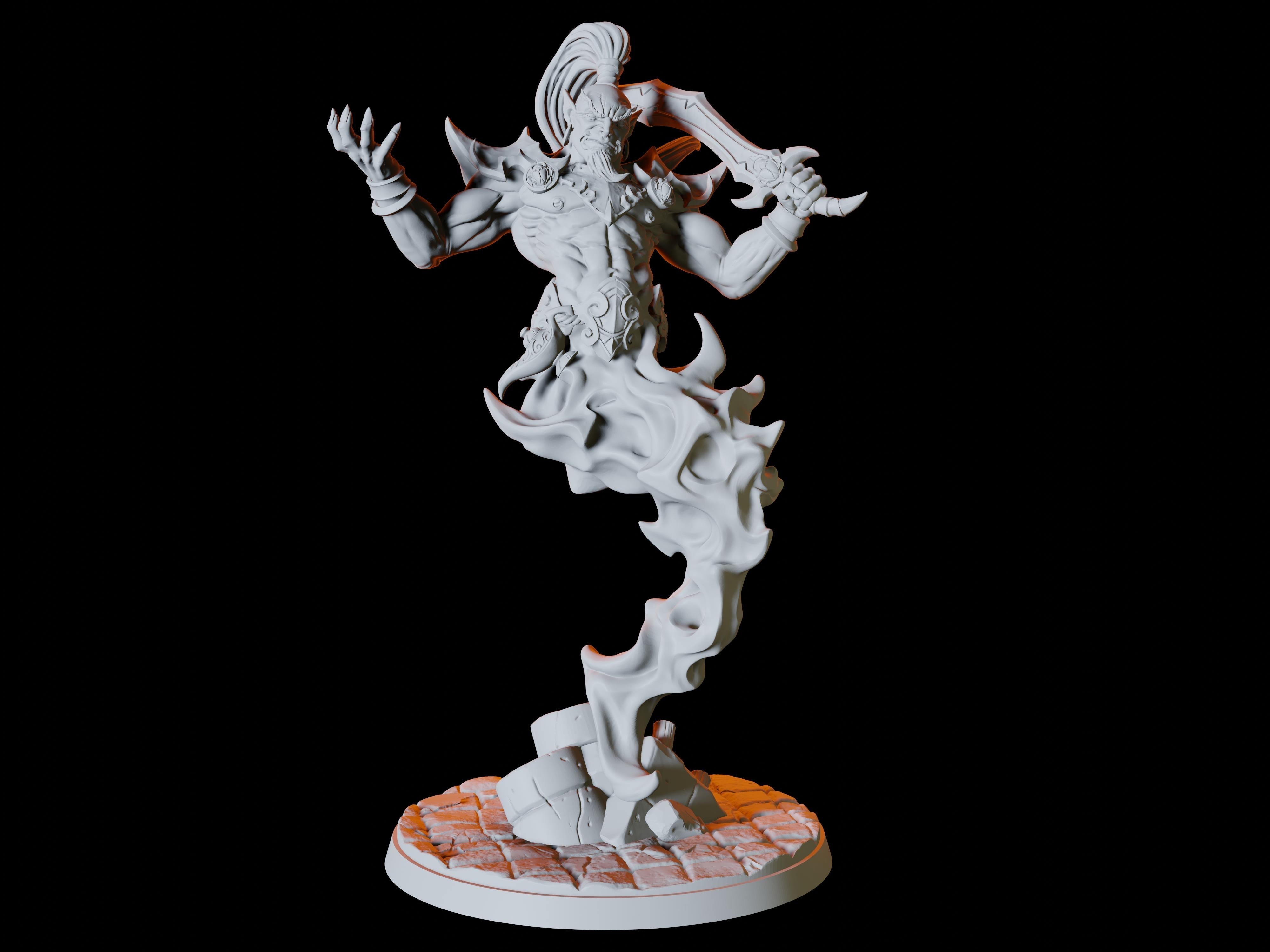 Male Djinni Miniature for Dungeons and Dragons - Myth Forged