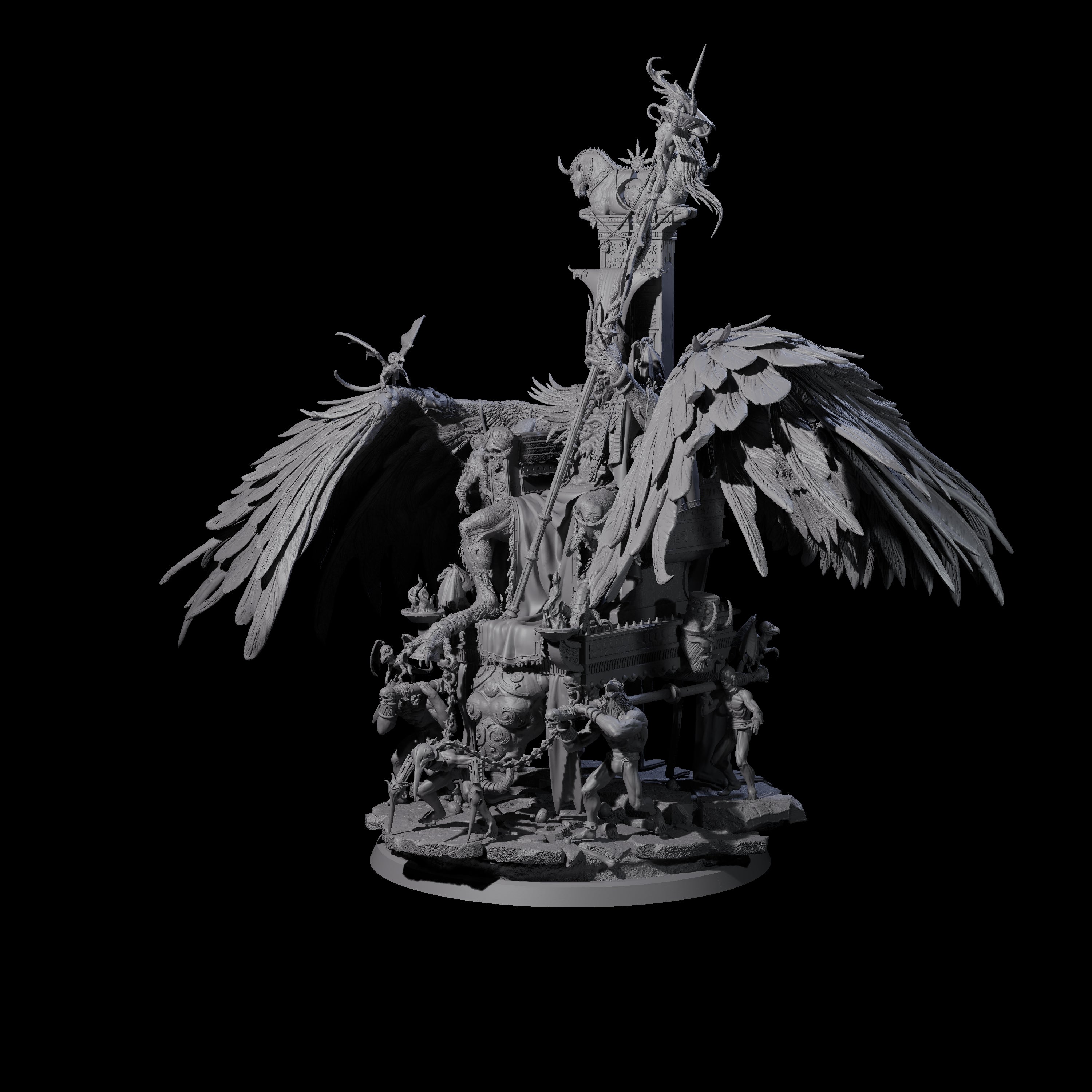 Maleficent Archdevil Lord Miniature for Dungeons and Dragons, Pathfinder or other TTRPGs