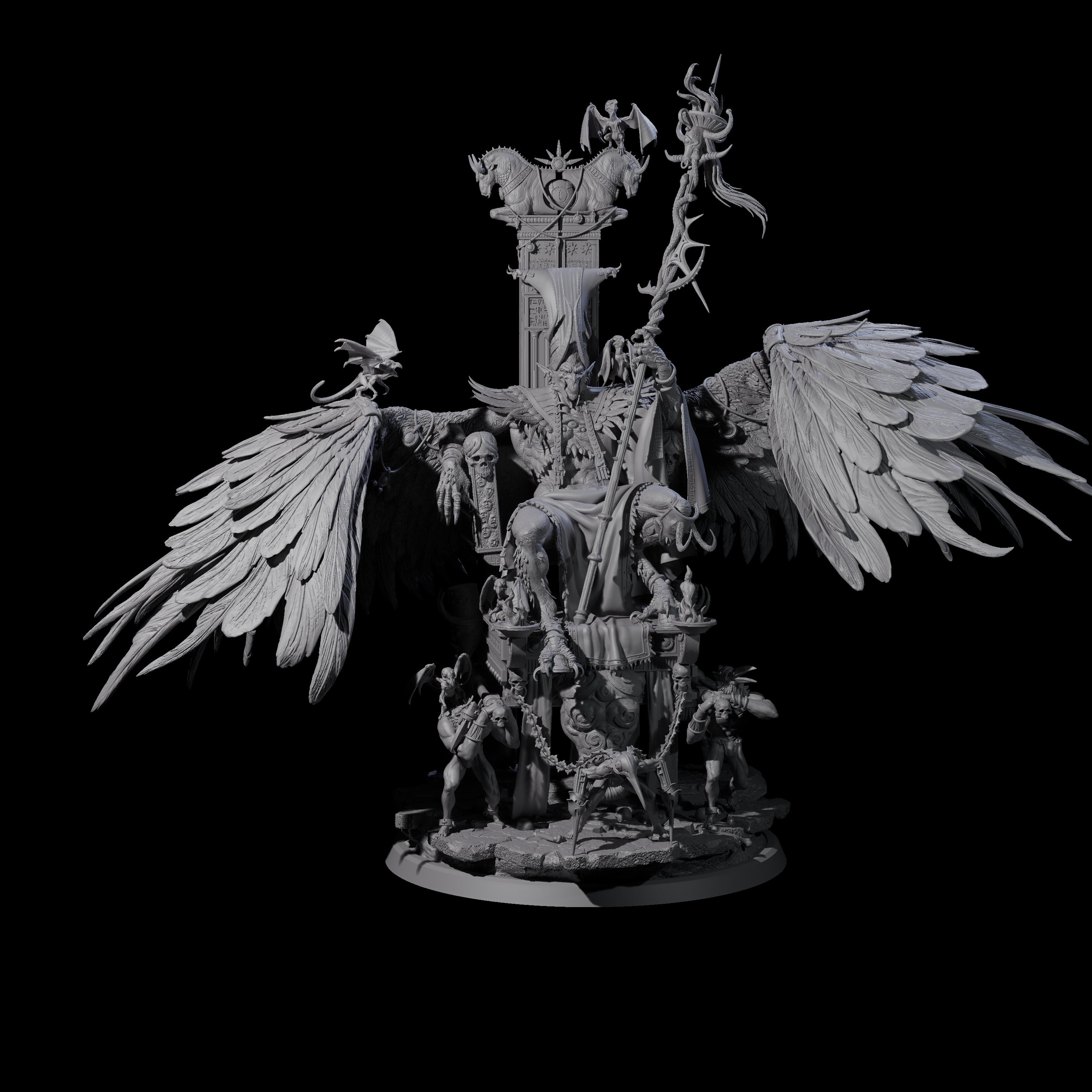 Maleficent Archdevil Lord Miniature for Dungeons and Dragons, Pathfinder or other TTRPGs