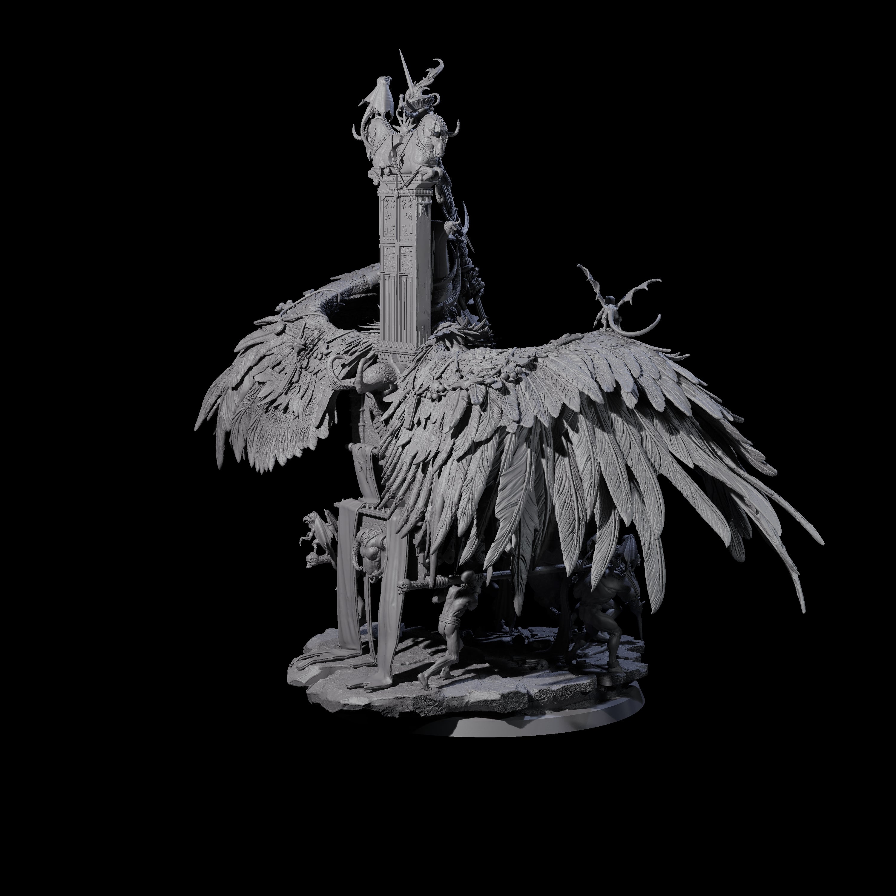 Maleficent Archdevil Lord Miniature for Dungeons and Dragons, Pathfinder or other TTRPGs