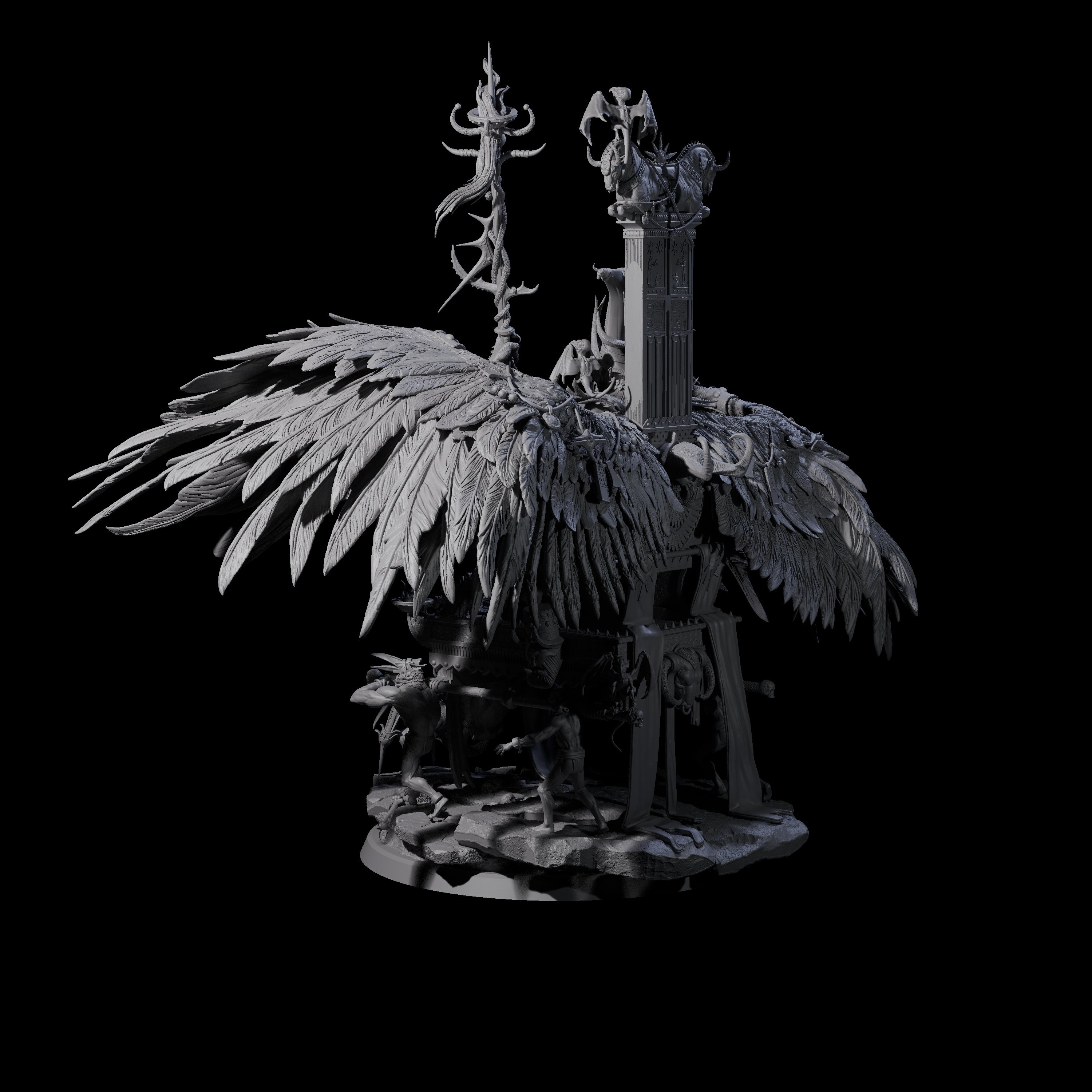 Maleficent Archdevil Lord Miniature for Dungeons and Dragons, Pathfinder or other TTRPGs