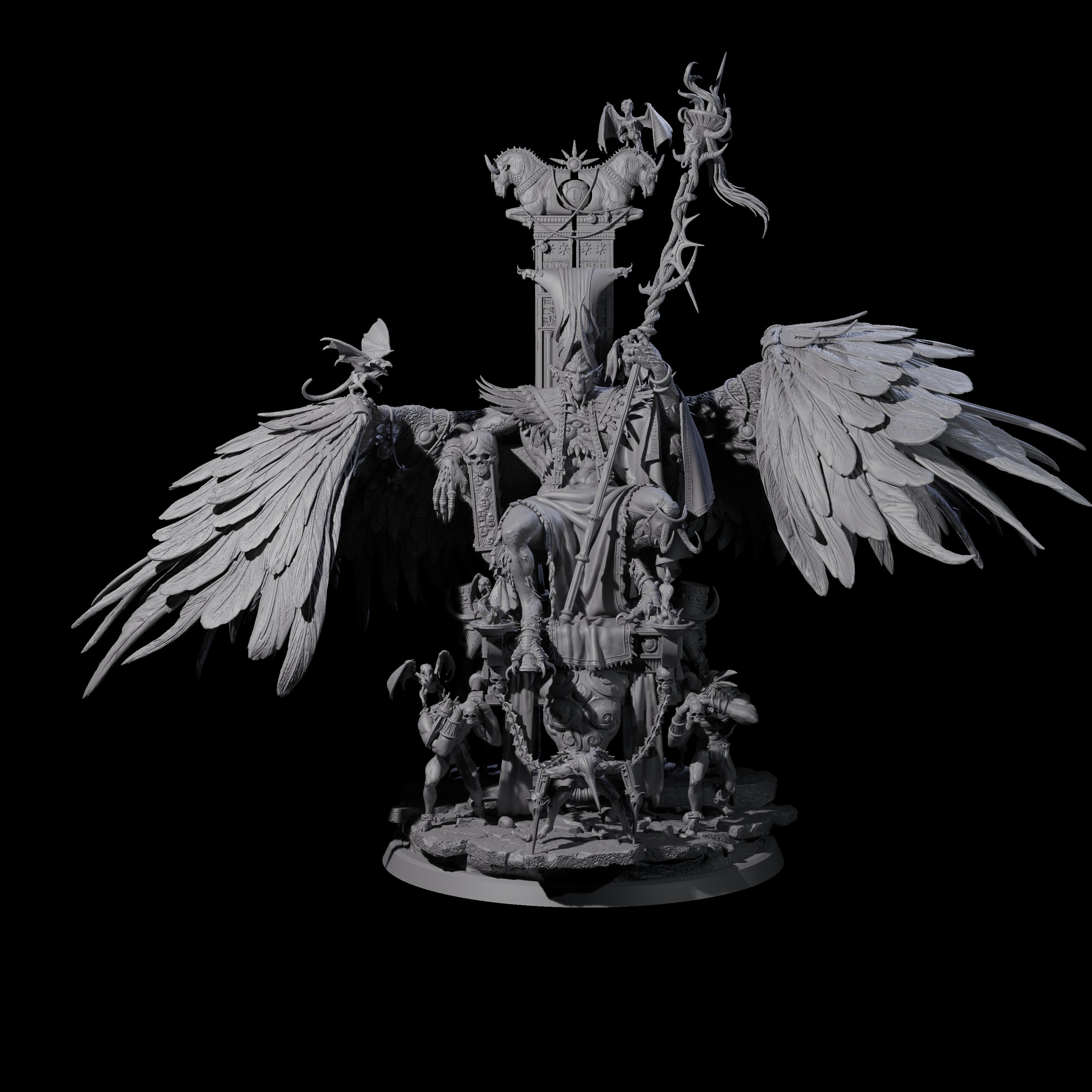 Maleficent Archdevil Lord Miniature for Dungeons and Dragons, Pathfinder or other TTRPGs
