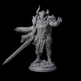 Maleficent Demon Knight Miniature for Dungeons and Dragons, Pathfinder or other TTRPGs