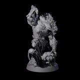 Malevolent Gnoll Warlord Miniature for Dungeons and Dragons, Pathfinder or other TTRPGs