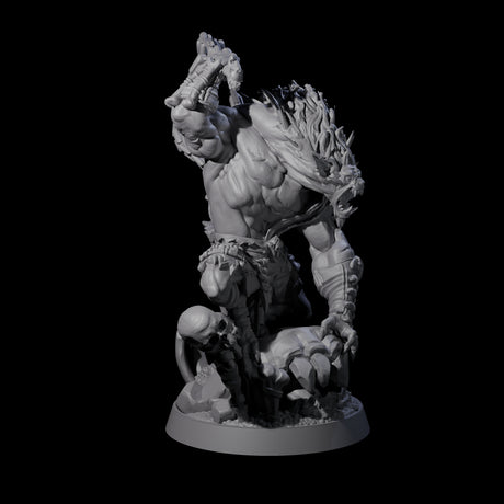 Malevolent Gnoll Warlord Miniature for Dungeons and Dragons, Pathfinder or other TTRPGs