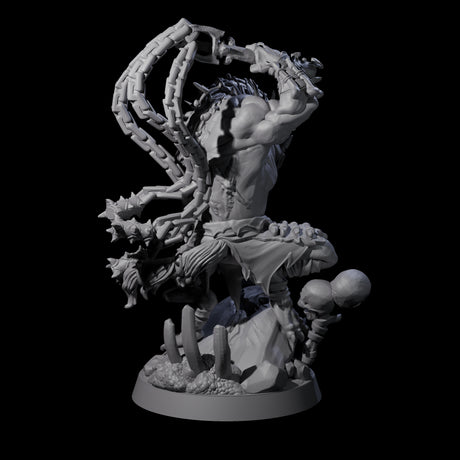 Malevolent Gnoll Warlord Miniature for Dungeons and Dragons, Pathfinder or other TTRPGs