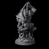 Malevolent Gnoll Warlord Miniature for Dungeons and Dragons, Pathfinder or other TTRPGs