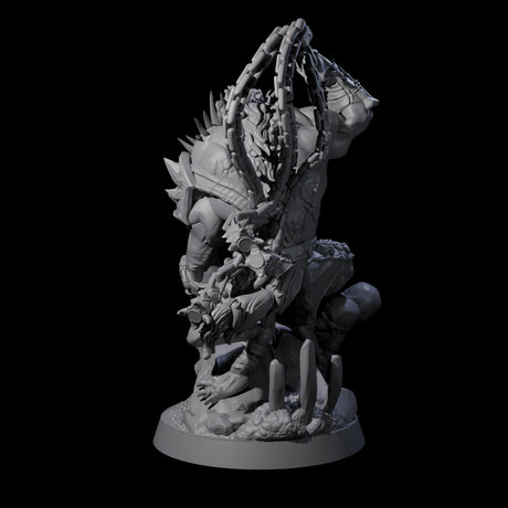 Malevolent Gnoll Warlord Miniature for Dungeons and Dragons, Pathfinder or other TTRPGs