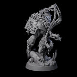 Malevolent Gnoll Warlord Miniature for Dungeons and Dragons, Pathfinder or other TTRPGs