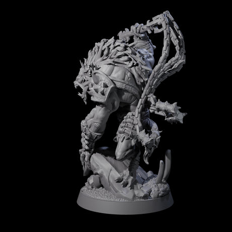 Malevolent Gnoll Warlord Miniature for Dungeons and Dragons, Pathfinder or other TTRPGs
