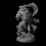 Malevolent Gnoll Warlord Miniature for Dungeons and Dragons, Pathfinder or other TTRPGs