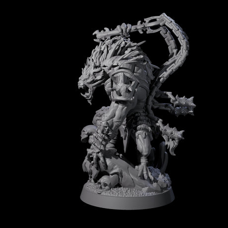Malevolent Gnoll Warlord Miniature for Dungeons and Dragons, Pathfinder or other TTRPGs