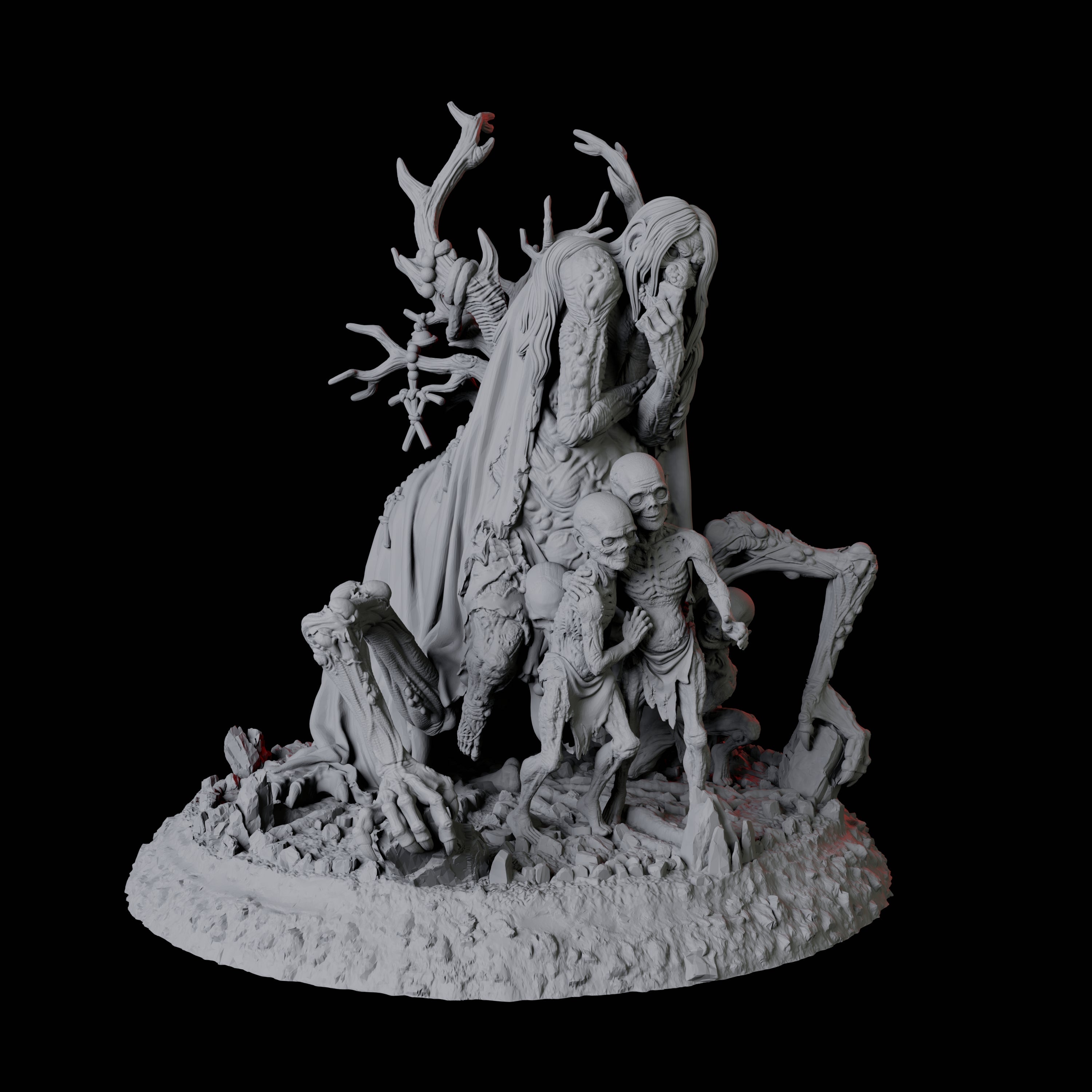Malevolent Moon Hag Miniature for Dungeons and Dragons, Pathfinder or other TTRPGs
