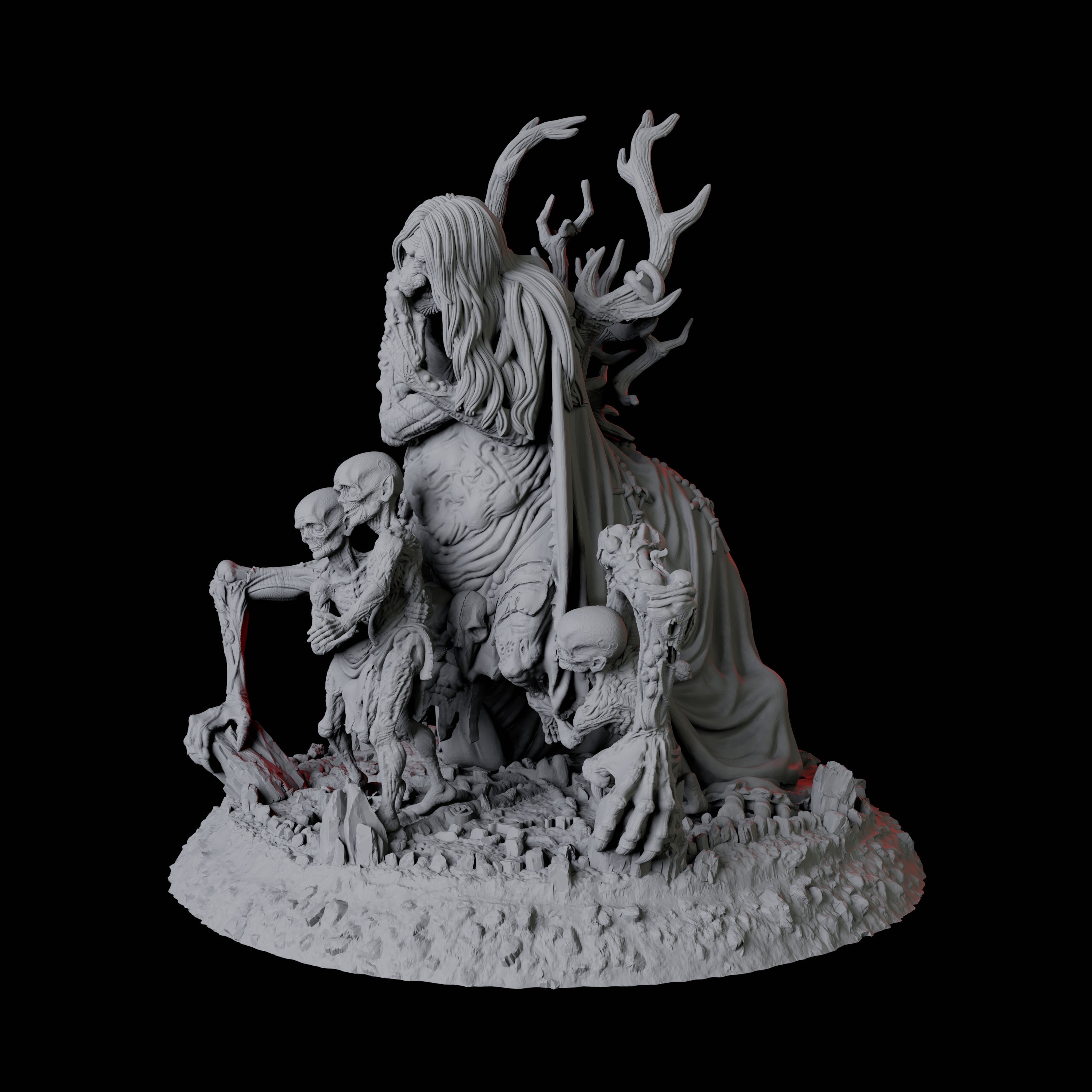 Malevolent Moon Hag Miniature for Dungeons and Dragons, Pathfinder or other TTRPGs